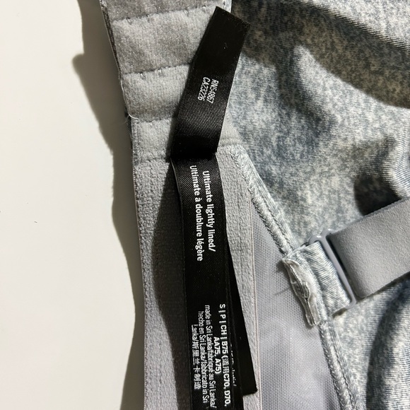 2 Victoria Secret Pink Gray Sports Bras - Picture 3 of 7